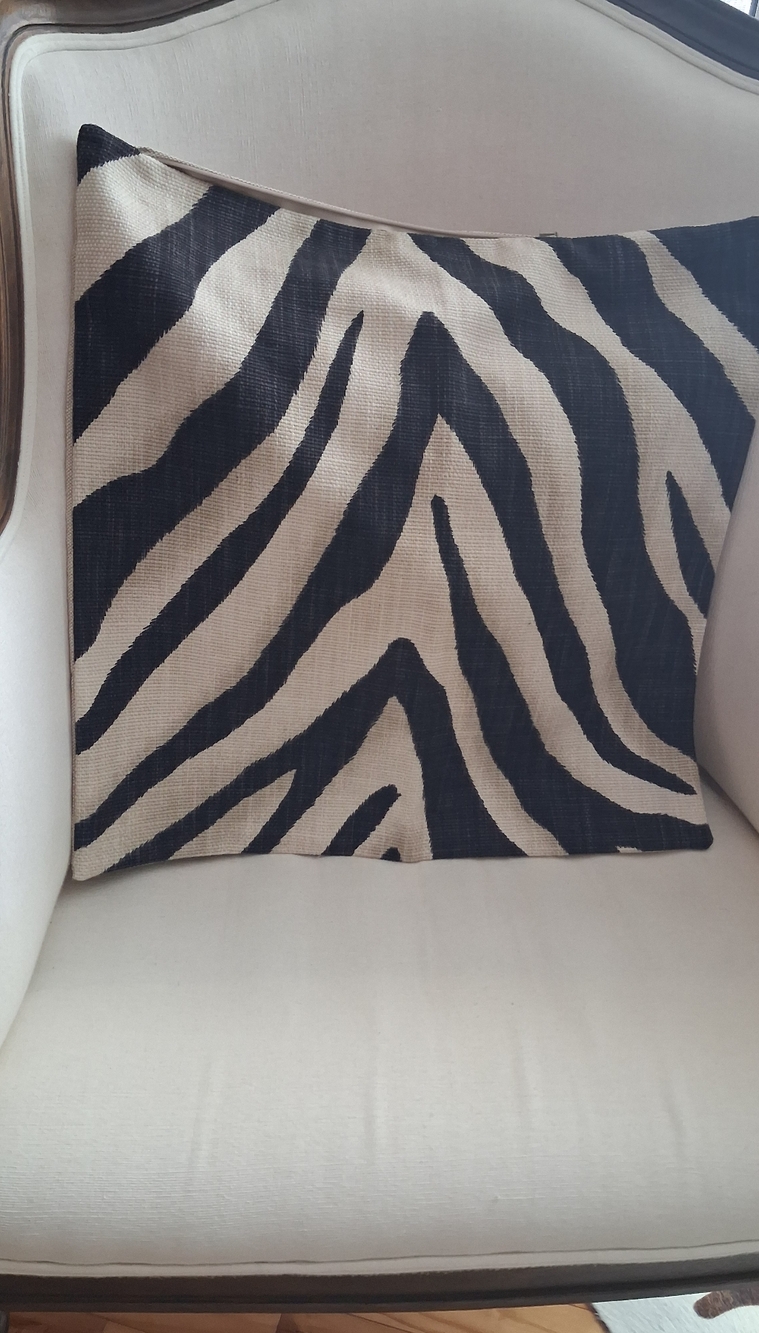 Custom Ralph Lauren Zebra Decorative Pillow Covers, Set Of 2